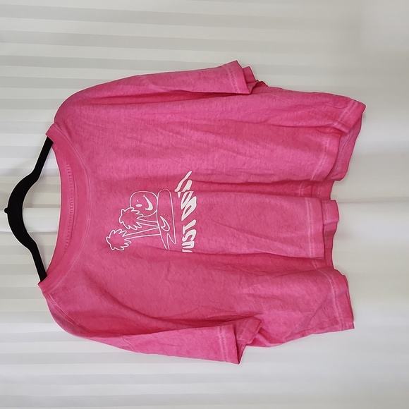 🔥! Nike Pink Cropped Tee- Size XL - Picture 1 of 3